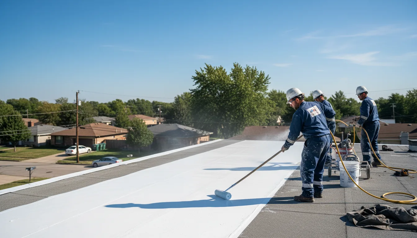 Commercial roof coating in Barnesville, GA near me